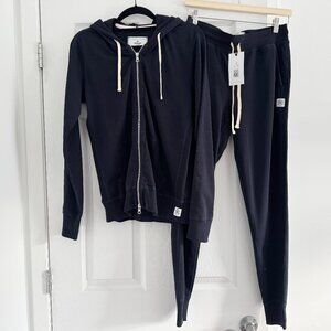 Reigning Champ Sweatsuit in Navy, size Medium (fits S/M)